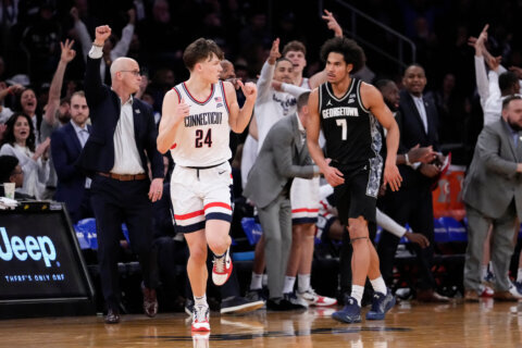 No. 6 UConn beats Georgetown 67-51 to set up a Big East final clash against No. 13 St. John’s