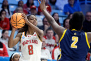 Kyndal Walker scores 20 points to lead Maryland past Murray State 99-67