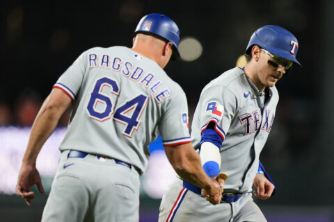 Rangers beat Orioles 8-5 after neither deGrom nor Eflin makes it through the 5th