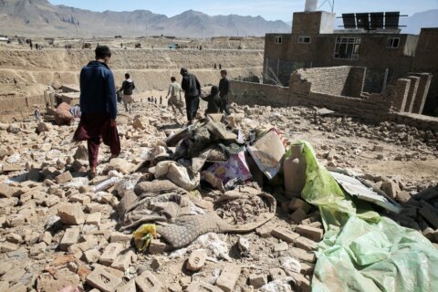 Pakistan’s president says Afghan Taliban forces crossed a ‘red line’ with drone attacks on civilians