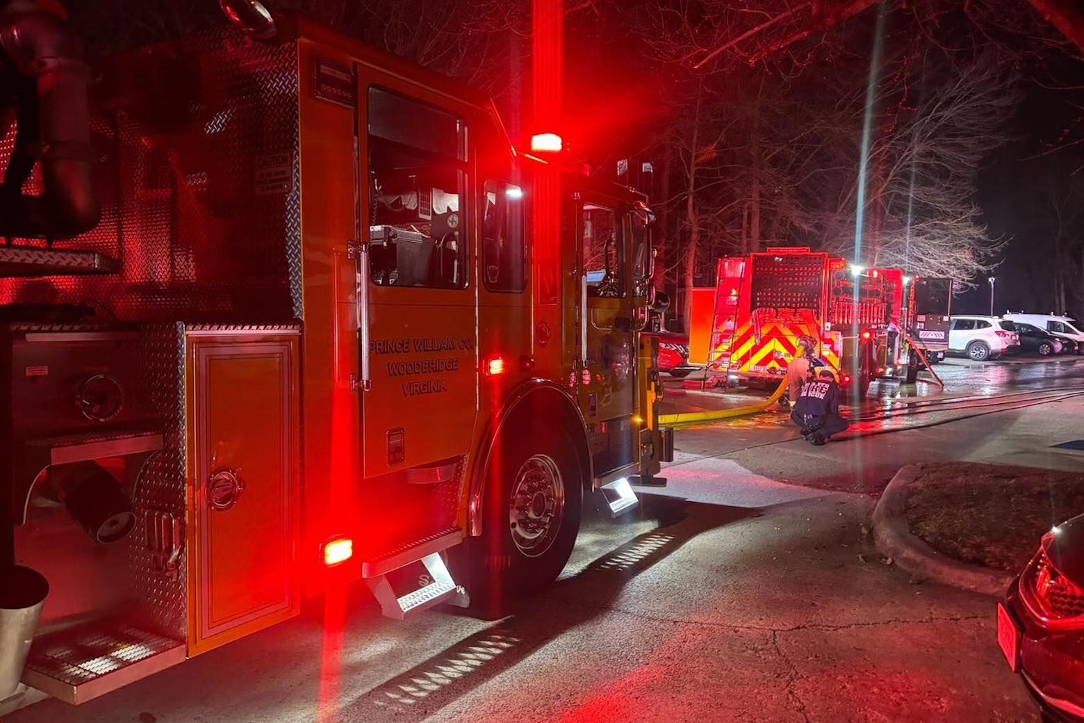 Firefighters in Woodbridge