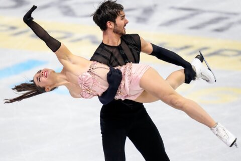 Olympic champs Fournier Beaudry and Cizeron lead ice dance at the figure skating worlds