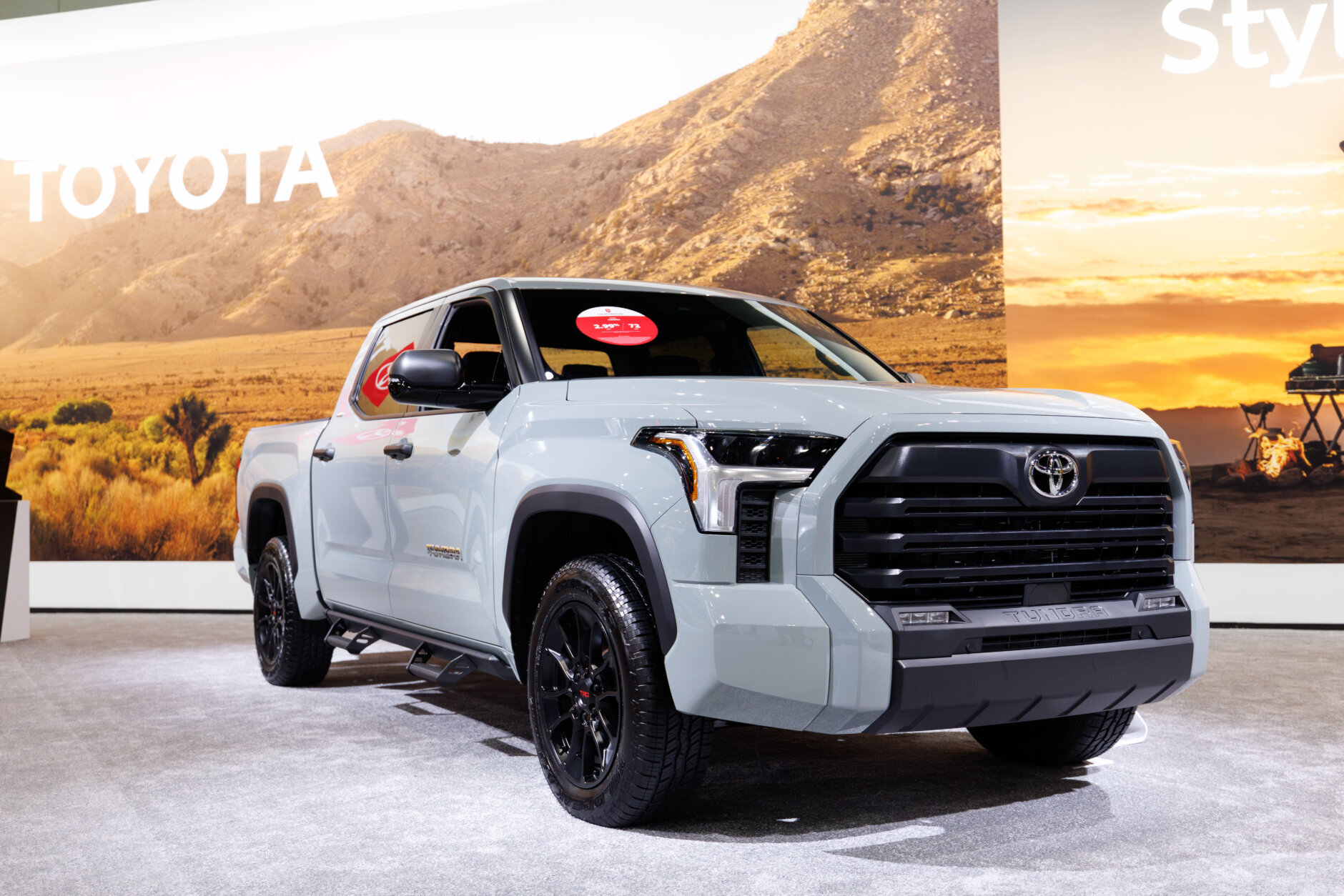 LOS ANGELES, CALIFORNIA - NOVEMBER 21: The 2026 Toyota Tundra is on display during the 2025 Los Angeles Auto Show at the Los Angeles Convention Center on November 21, 2025 in Los Angeles, California. (Photo by Josh Lefkowitz/Getty Images)