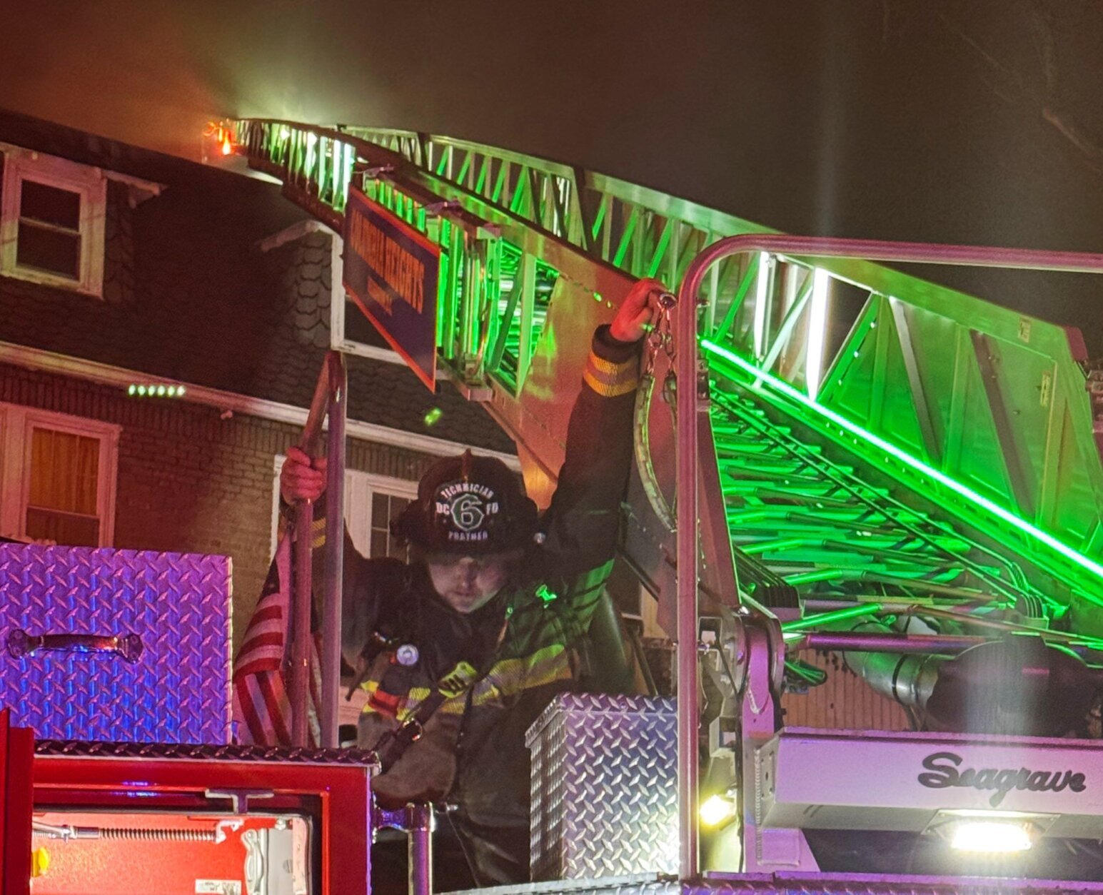 <p>Firefighters said they prevented the flames from spreading into attached adjacent homes.</p>
