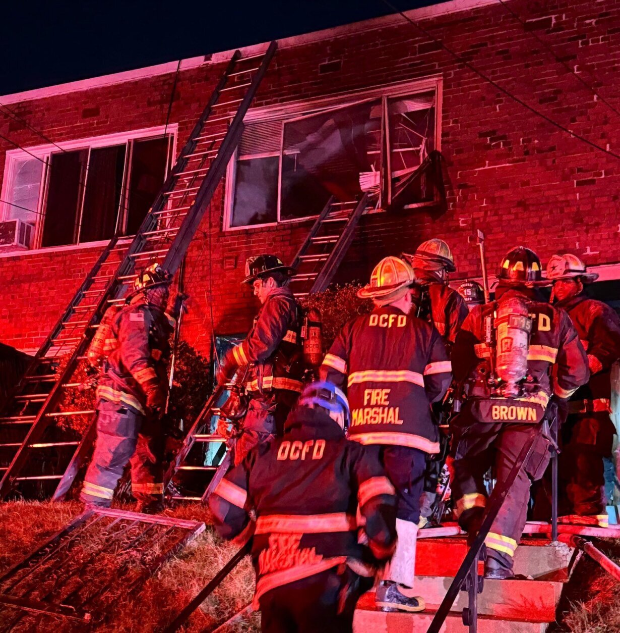 Fire breaks out in northeast D.C.