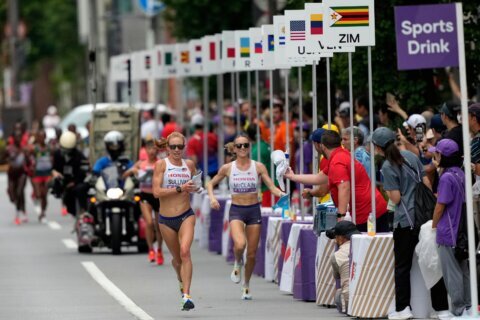 US half marathon women’s leaders guided off course in error. One asks officials to ‘make it right’