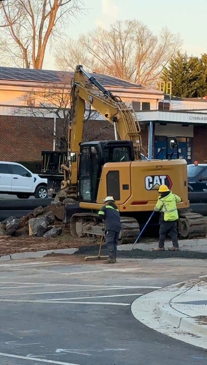 The pipe, which runs beneath a sidewalk on Liberty Mill Road, across the street from Germantown Elementary School, was reported collapsed on March 12, 2026.