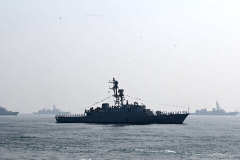Sri Lanka says an Iranian warship has sunk off its coast in the Indian Ocean