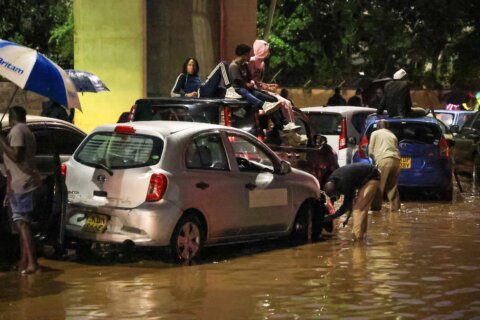 8 dead, flights disrupted and military deployed after heavy rains pound Kenya’s capital overnight
