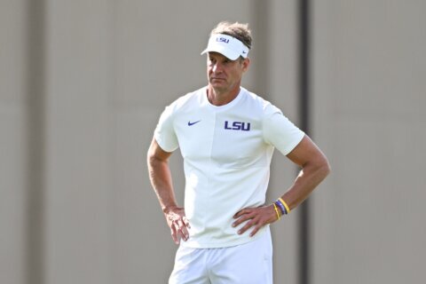 Lane Kiffin addresses high expectations as LSU opens spring practice under its new coach