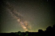 Milky Way brightens sky at night