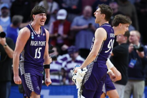 High Point stuns Wisconsin 83-82 in March Madness on Chase Johnston’s first 2-point basket of season