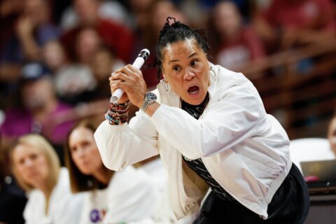 South Carolina’s Dawn Staley says money is driving transfer portal recruiting talks more than ever
