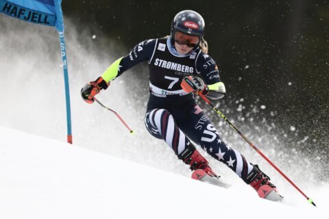 Mikaela Shiffrin holds off Emma Aicher to win record-tying 6th overall World Cup skiing title