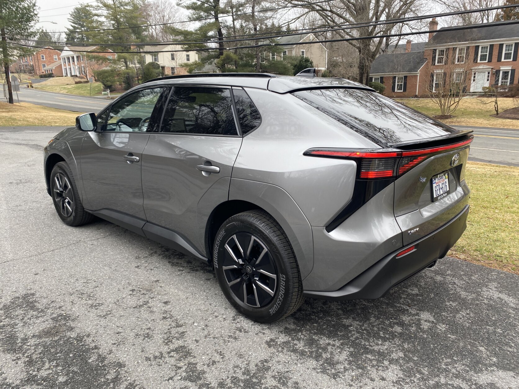 car exterior pictured from rear/side