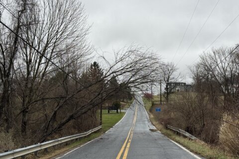 More strong winds in the DC region after earlier severe storms cause flooding