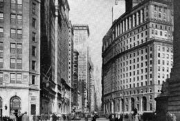 A view of Broadway in 1880