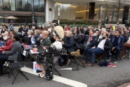 Many of attendees are recognizable faces, including actor Billy Porter, songwriter Maggie Rogers and former White House Correspondent Jim Acosta.