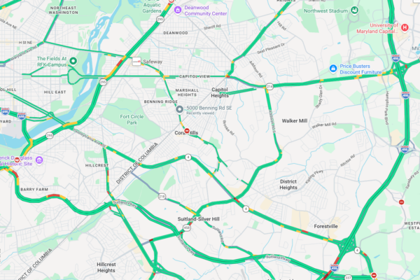 Map of Southeast D.C.