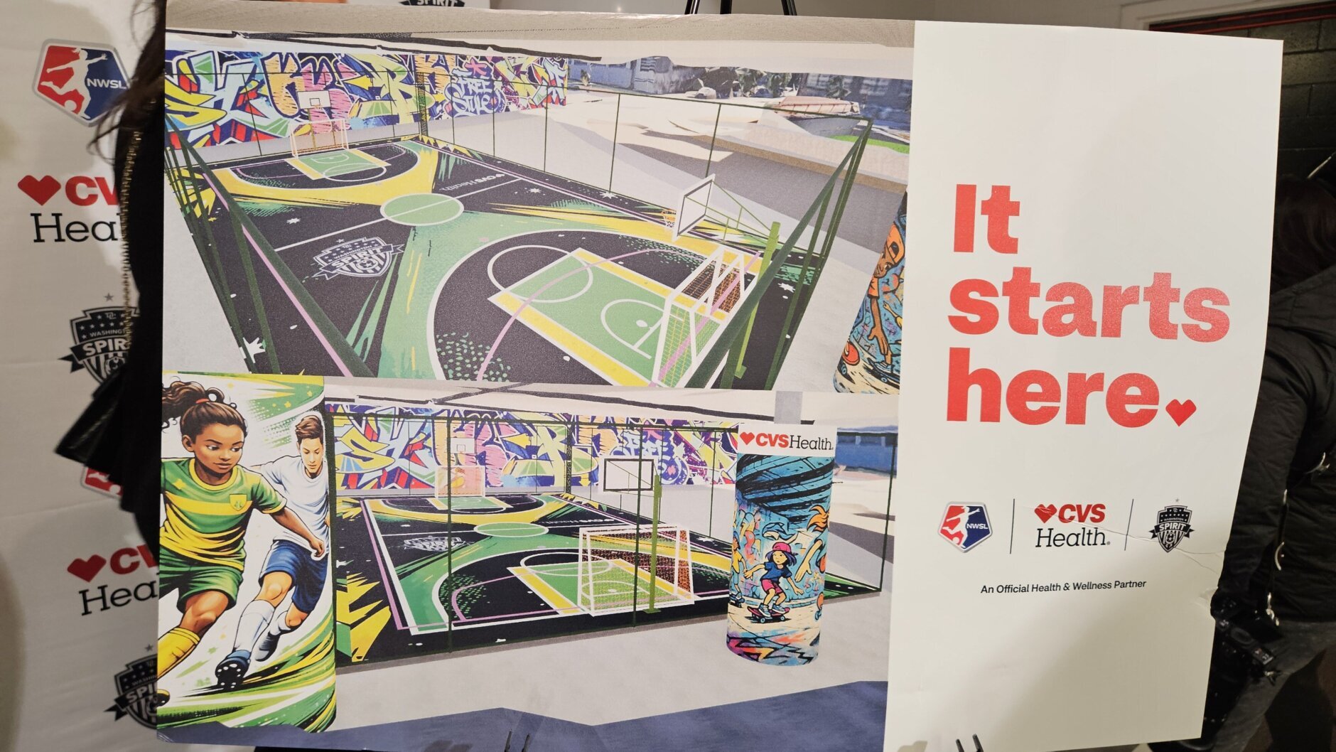 Renderings of the public sports area