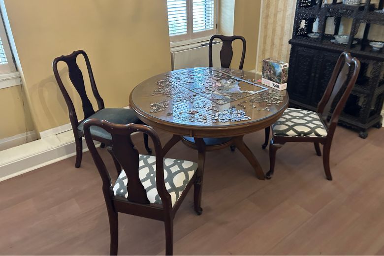 Thompson-Markward Hall puzzle table