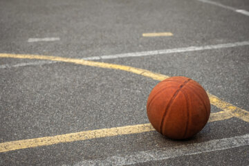 basketball on ground