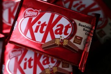 Bars of KitKat, a chocolate product manufactured by Nestle are seen in an illustration picture taken in Manchester, Britain, May 17, 2024.