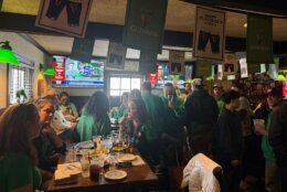st. patrick's day celebrations inside The Old Brogue Irish Pub