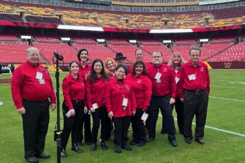 The Arlingtones at a performance at RFK Stadium. (Courtesy The Arlingtones)