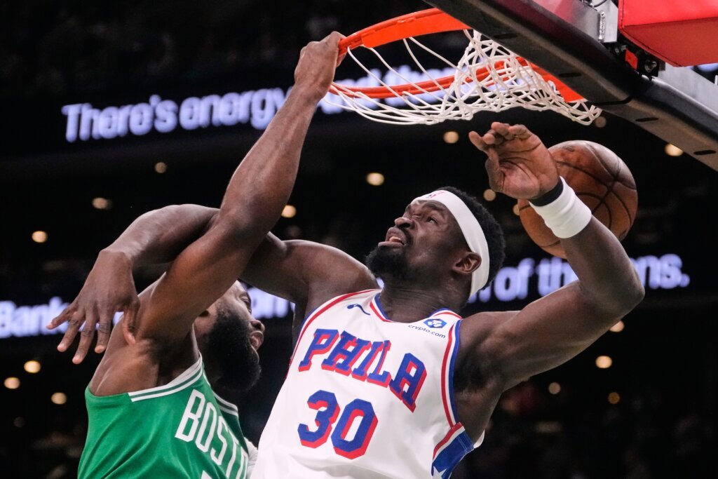 Edgecombe, Maxey have big scoring nights, 76ers beat Celtics 111-97 to tie first-round series