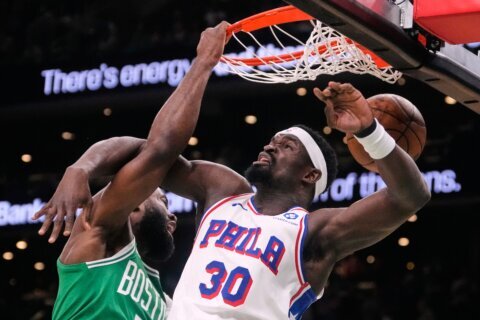 Edgecombe, Maxey have big scoring nights, 76ers beat Celtics 111-97 to tie first-round series