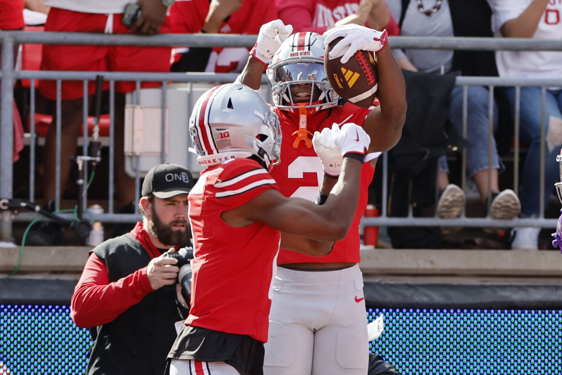 <h3>Option 2: Round 1 (7th overall) — Caleb Downs, S Ohio State</h3>
<p>This is another selection conventional draft wisdom frowns upon but this value would be too good to pass up. Downs has the intangibles and position flexibility the Commanders covet, not to mention the potential to develop into the type of impact, franchise safety Washington only got a glimpse of with the late Sean Taylor a generation ago.</p>
<p>Downs is also a bit of a legacy pick, considering his brother, Josh, is already a steady receiver in the NFL and his uncle, Dre Bly, was an All-Pro corner (from Chesapeake, Virginia).</p>
<p>Downs could help transform a defense exceedingly short on true difference-makers.</p>
