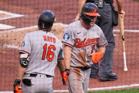 Pittsburgh Pirates and Baltimore Orioles play in game 2 of series