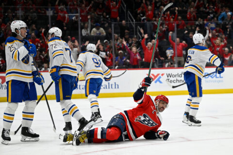 Protas scores in return from injury as Capitals keep playoff hopes alive with 6-2 win over Sabres