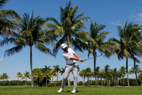 Cameron Young makes big putts to take early lead at Cadillac Championship in tour’s Doral return