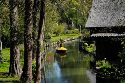 In a remote German village, mail is delivered by boat during warmer months