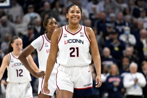 UConn star sophomore Sarah Strong named the AP Player of the Year in women’s college basketball