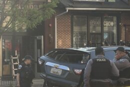car involved in bus collision into DC restaurant