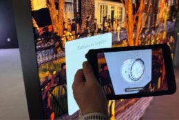 tablet scans to help take visitors into the moment
