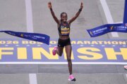 Defending champion John Korir breaks Boston Marathon record and Sharon Lokedi also repeats