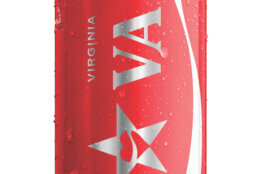 Soda can with Virginia logo