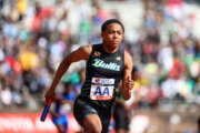 Quincy Wilson participates in 2025 Penn Relays