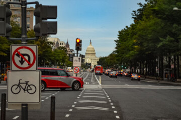 Typical street lights and after-hours traffic lights