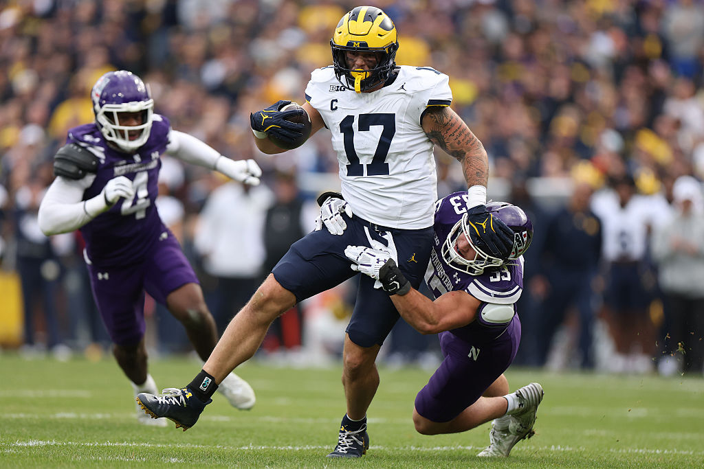 <h3>Round 6 (187 overall) — Marlin Klein, TE Michigan</h3>
<p>Washington’s front office places quite a bit of importance on Relative Athletic Score, and by that metric, Klein is one of the highest-ranked tight ends in nearly 40 years.</p>
<p>The German-born soccer player is another Commander-grade player: Voted team captain and plays with grit and toughness.</p>
<blockquote class="twitter-tweet tw-align-center">
<p dir="ltr" lang="en">Marlin Klein is a TE prospect in the 2026 draft class. He scored an unofficial 9.59 RAS out of a possible 10.00. This ranked 57 out of 1356 TE from 1987 to 2026.</p>
<p>Pending agility testing, bench tomorrow, splits projected.<a href="https://t.co/UZmF9a4C23">https://t.co/UZmF9a4C23</a> <a href="https://t.co/kHRxYvPbxP">pic.twitter.com/kHRxYvPbxP</a></p>
<p>— RAS.football (@MathBomb) <a href="https://twitter.com/MathBomb/status/2027570148962353211?ref_src=twsrc%5Etfw">February 28, 2026</a></p></blockquote>
<p><script async src="https://platform.twitter.com/widgets.js" charset="utf-8"></script></p>
