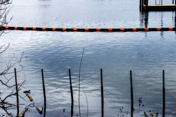 Boom across the Anacostia River, in Washington D.C.