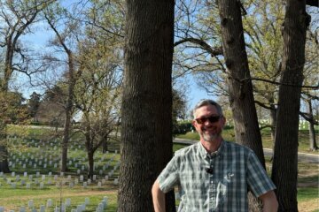 Greg Huse is the urban forester at Arlington National Cemetery where he oversees 300 different species of trees.