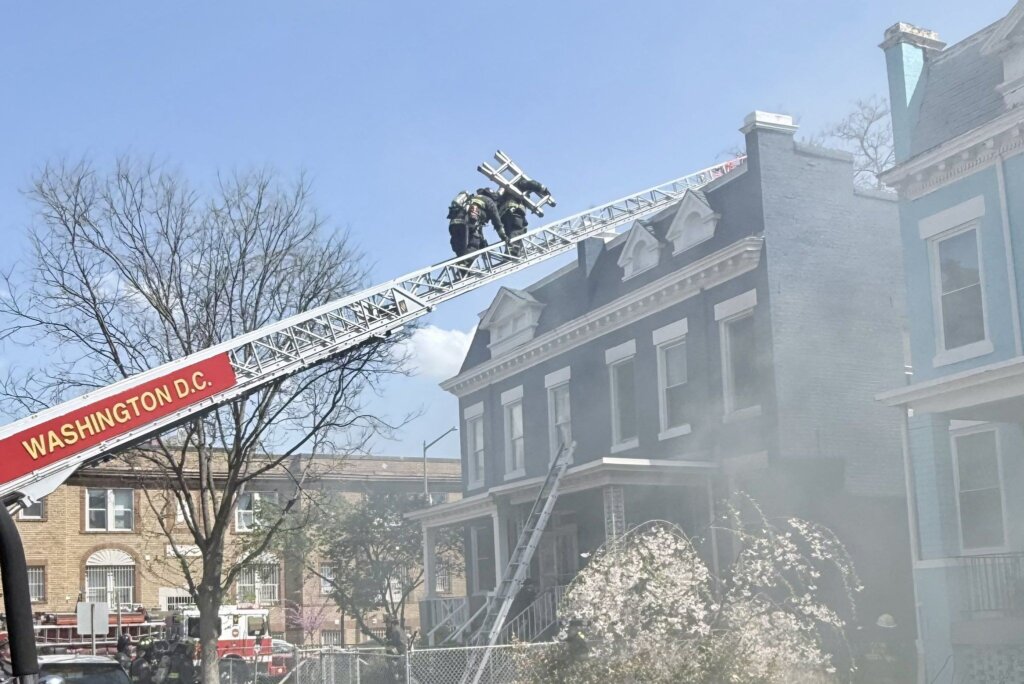 Firefighter injured, 3 displaced following house fire in Northwest DC