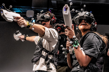 Matt Kaufax is among the first to try the cutting-edge gaming technology at Sandbox VR DC.