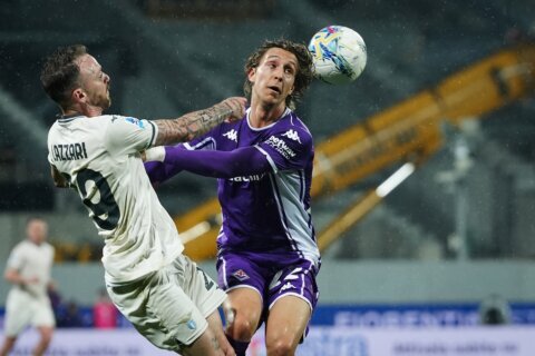 Fiorentina beats Lazio to allay relegation fears in Serie A