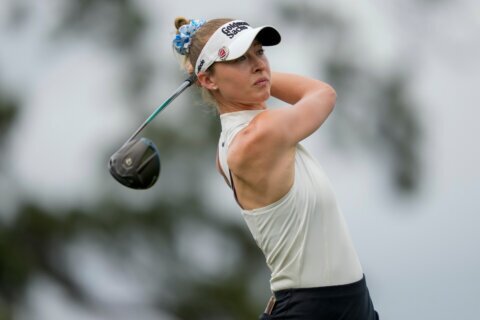 Nelly Korda off to a fast start with a 65 to lead by 2 in The Chevron Championship